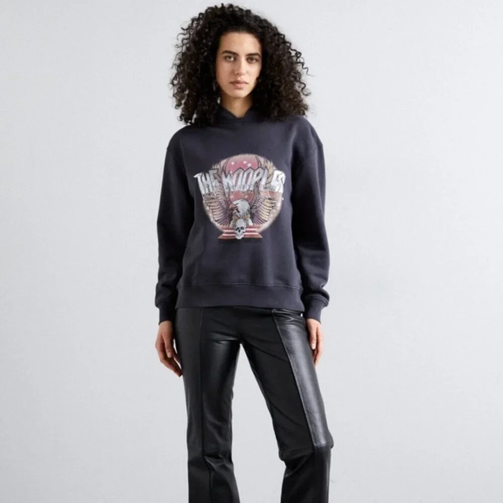 NWT The Kooples Graphic Print Hoodie Sz 1 (Small)